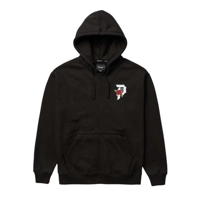 Official Primitive Skateboarding Bones Zip Hood