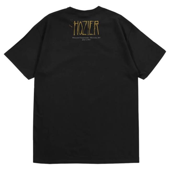 Official Hozier Merch Store Missoula July 4 Show Hot Shirt