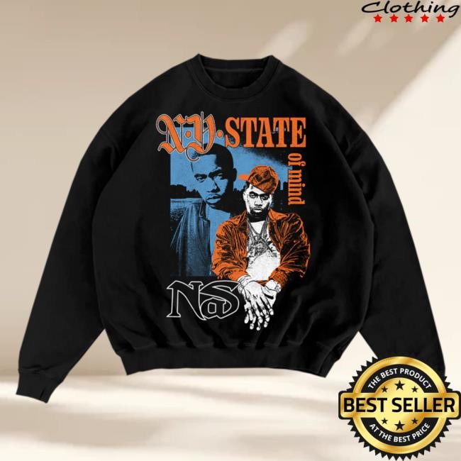 Official Nasir Jones Shop Nas Merch Ny State Of Mind Crewneck Nasirjones