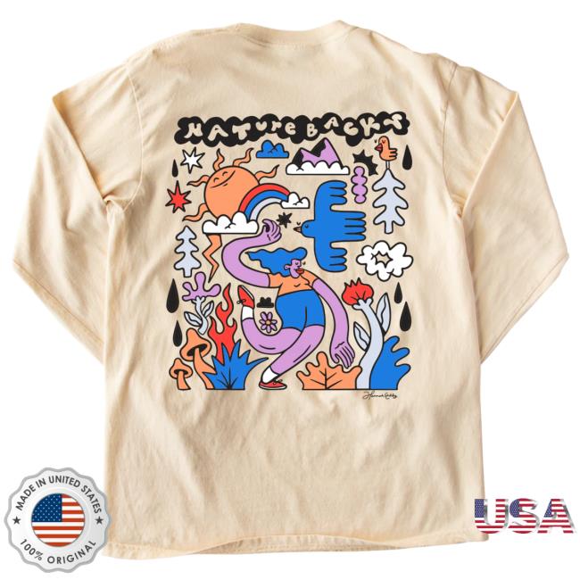 Official Nature Backs Clothing Naturebacks Dreamer Long Sleeve Top Shirt Natural