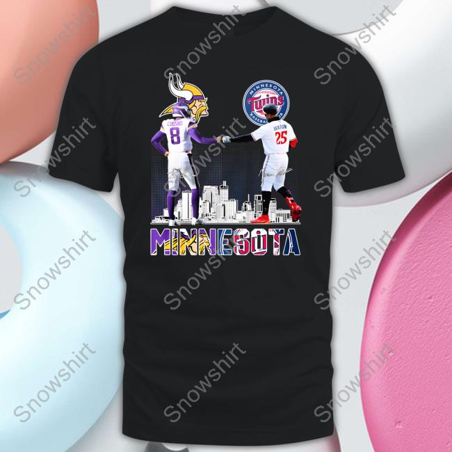 Kirk Cousins And Byron Buxton Signatures Tee Kirk Cousins And Byron Buxton Signatures Tee