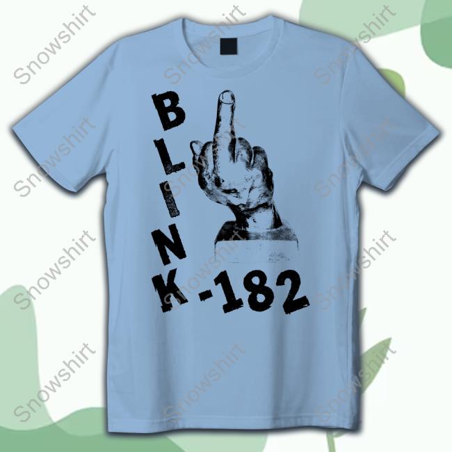 Official Blink 182 Merch Middle Finger T-Shirt Official Blink 182 Merch Middle Finger T-Shirt
