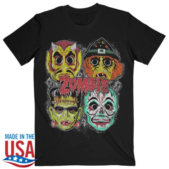 Rob Zombie Merch Shop Mask Work New T Shirt
