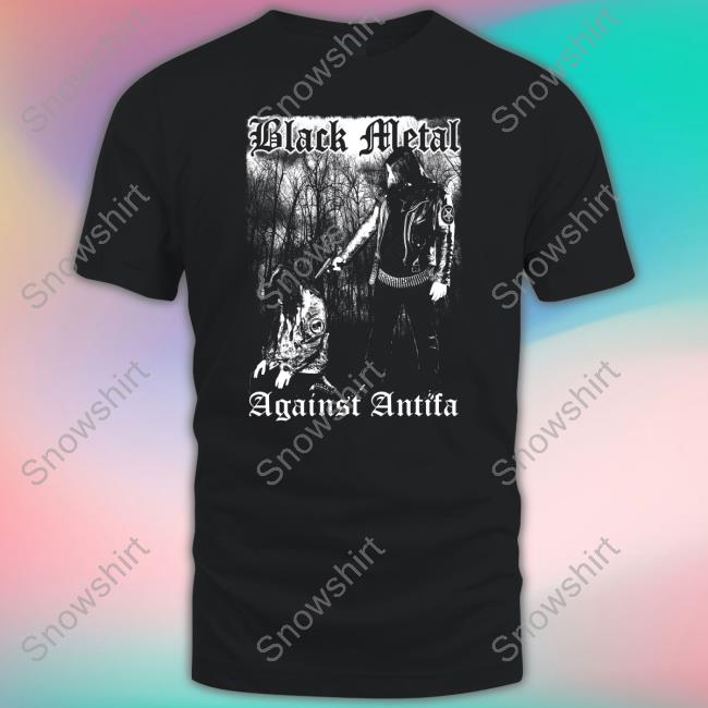 Black Metal Against Antifa Kill Them Show No Mercp Fuck Antifa Crewneck Sweatshirt