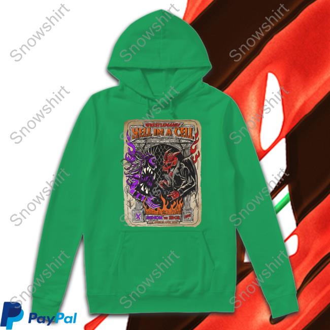 Wrestlemania Hell In A Cell Demon Vs Edge Sweatshirt Wrestlemania Hell In A Cell Demon Vs Edge Crewneck Sweatshirt
