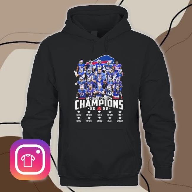Buffalo Bills Team Football Afc East Division Champions 2022 T-Shirt