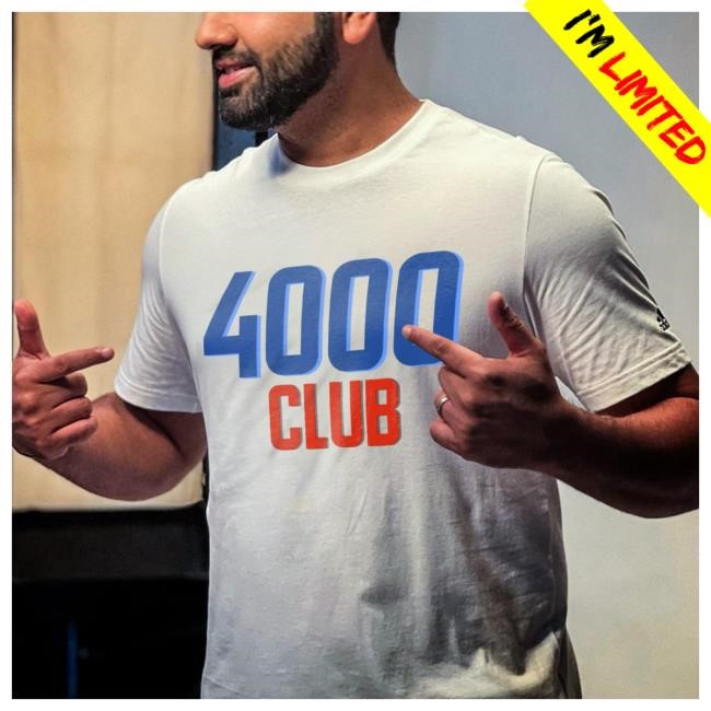 Official Delhi Capitals Roooo's Tee Shirt 4000 Club Tee Shirt
