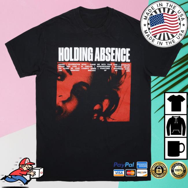 Official Merch Bar Holding Absence Ha Black T-Shirts MerchBar
