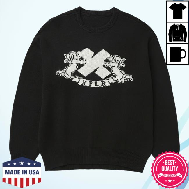 Official Xplr Merch Angel Knit Crewneck Sweatshirt Shopxplr