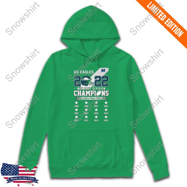 Official Go Eagles 2022 NFC East Division Champions Shirts