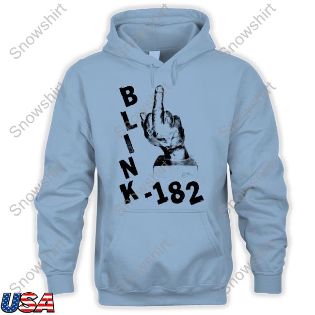 Official Blink 182 Merch Middle Finger T-Shirt Official Blink 182 Merch Middle Finger T-Shirt