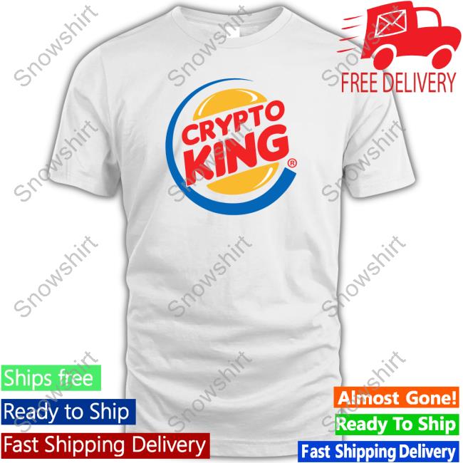 Coin Bureau Merch Crypto King White Shirts