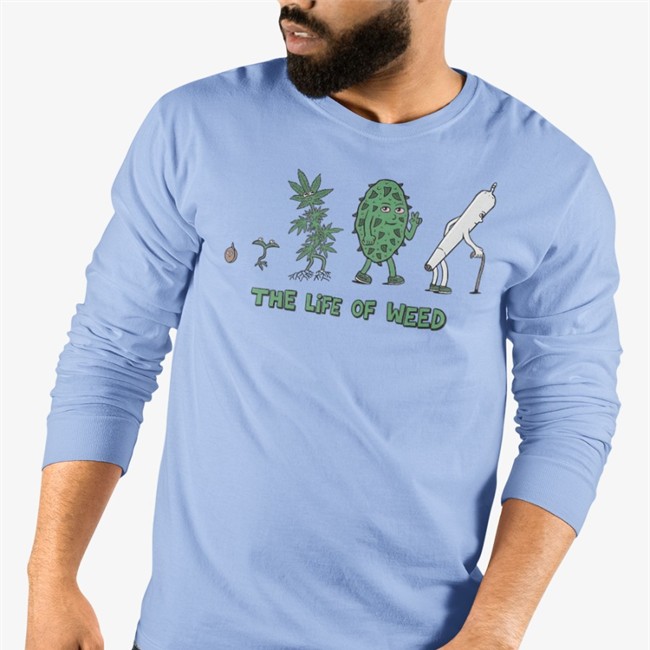 The Life Of Weed Long Sleeve T Shirt Writeweed White The Life Of Weed Shirt