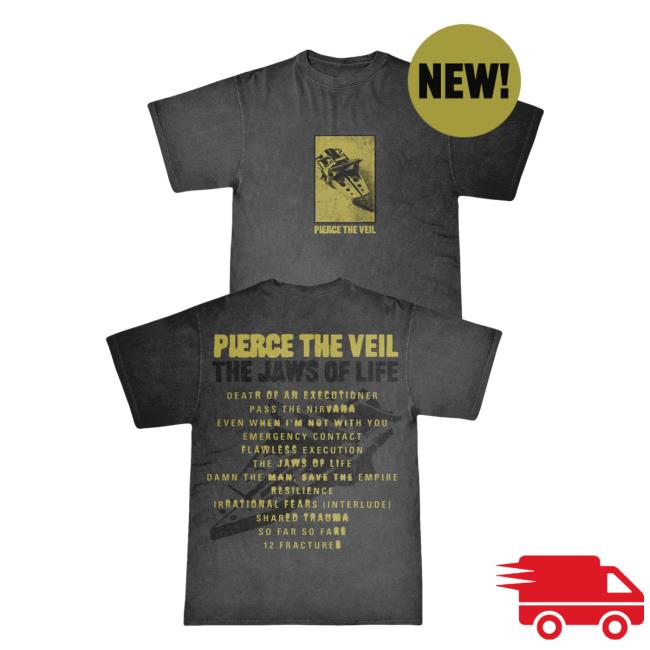 Official Ptv Merch Store Pierce The Veil Jaws Lyrics Shirt PtvMerch