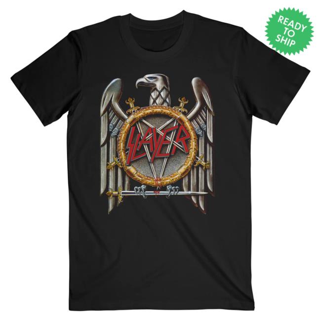 Slayer Clothing Store Shop Merch Silver Eagle Tshirt