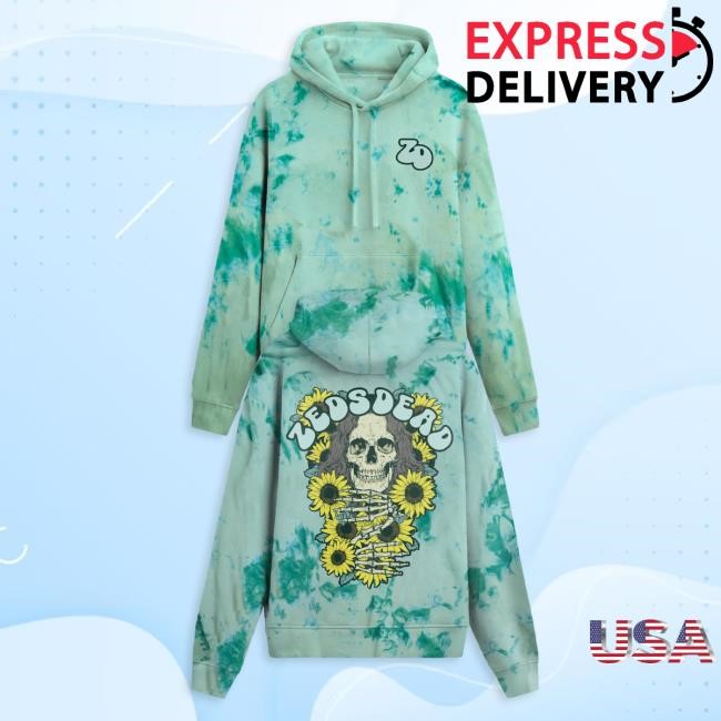 Official Zeds Dead Merch Zeds Dead - Rizing V3 Premium Tie Dye Pull Over Hoodie Zeds Dead Apparel Clothing Shop Zedsdead