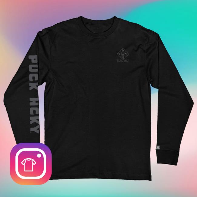 Puck Hcky Merch Store Shop 'Equipment Hazmat' New Long Sleeve Tee