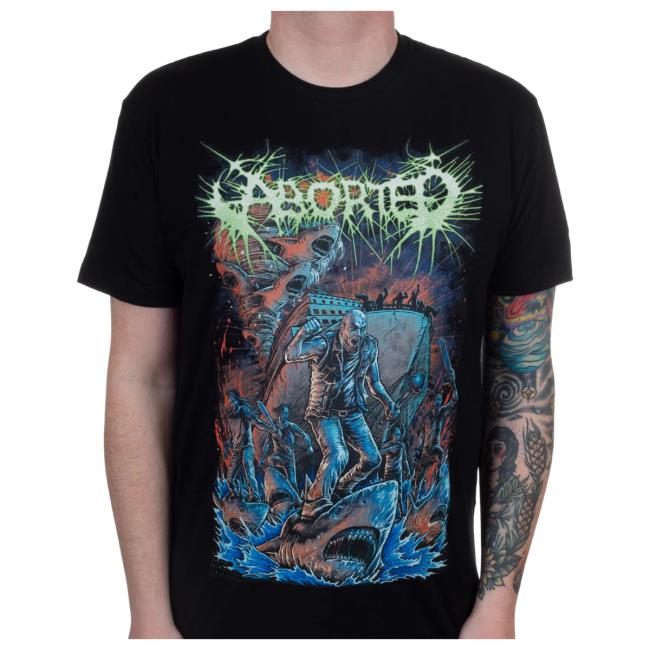 Official Indie Merch Store Shop Aborted "Sharknado" Tee IndieMerchStore