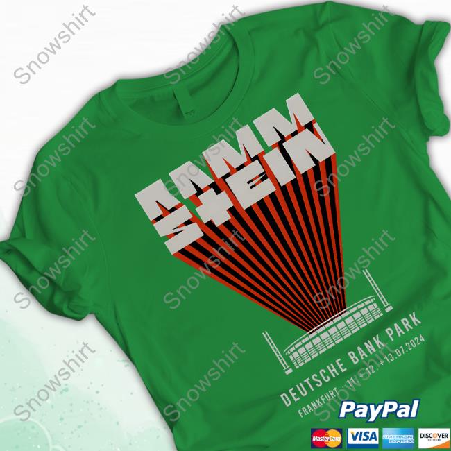 Europe Stadium Tour 2024 Frankfurt T Shirt Official Rammstein Merch Europe Stadium Tour 2024 Frankfurt Shirt