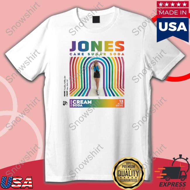 Jones Cane Sugar Soda Shirt Official Jones Soda Merch Jones Pride Tee Ft Maddy Hollander