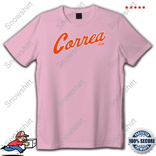 Breakingt Carlos Correa New York Script T Shirt Correa Shirt