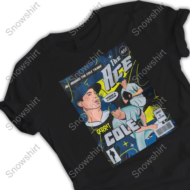 Official Talkin' Yanks Merch Jomboy Media Gerrit Cole The Ace Comic Edition Shirt