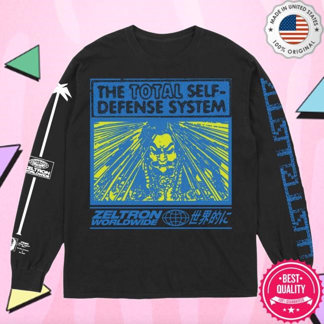 Denzel Curry Official Merch Shop Total Defense / Zeltron Worldwide L/S Shirt