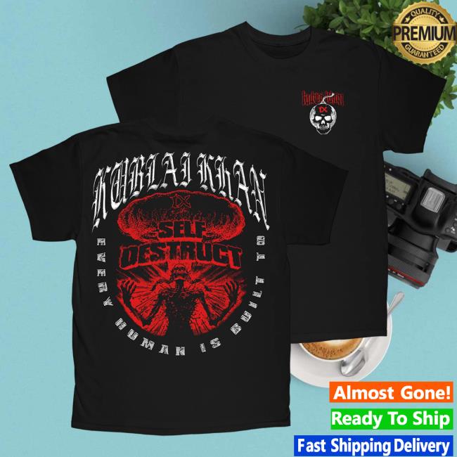 Official Kublai Khan Tx Merch Shop Self Destruct Popover Shirt