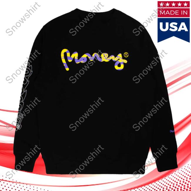 Official Money Clothing La Camo Fill Sweatshirts Black