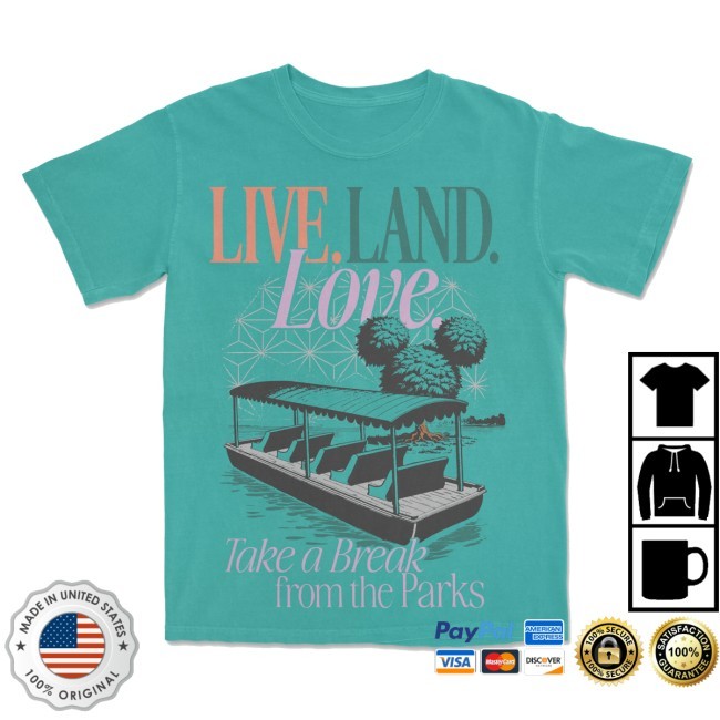 The Lost Bros Live Land Love T Shirt The Lost Bros Merch