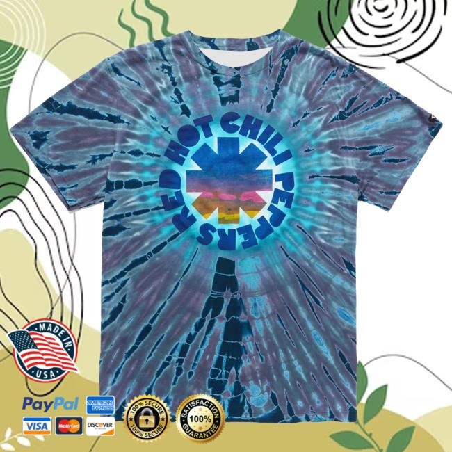 Official Red Hot Chili Peppers RHCP x Freaktopia Tie Dye L/S Tee - Ocean