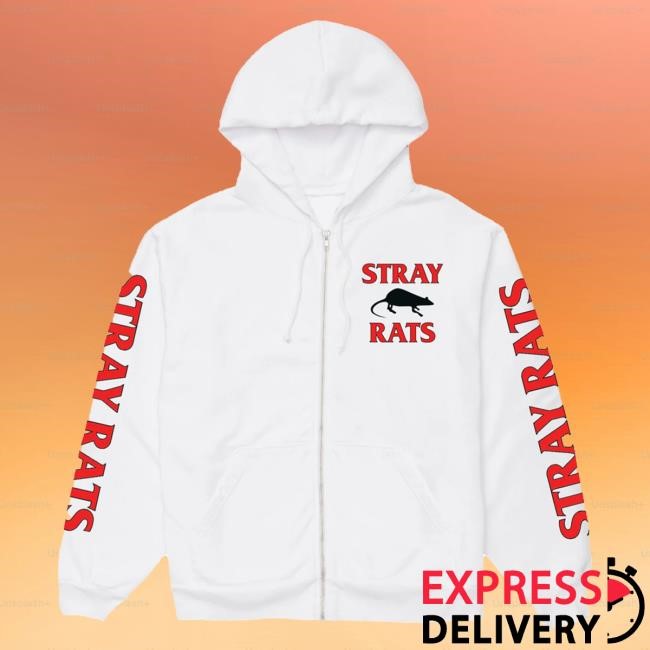 Official Stray Rats Rodenticide Zip Popover Hoodie