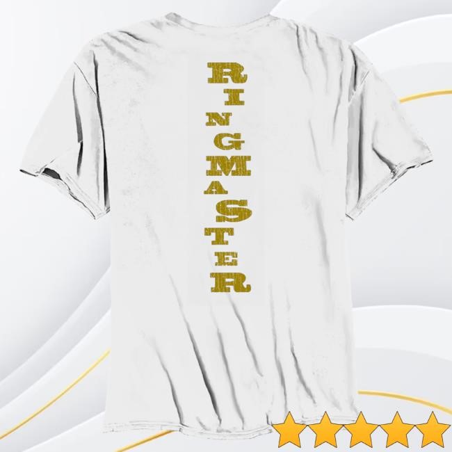 Official Icp Merch Store Insane Clown Posse Ringmaster Vintage Top Shirt In White