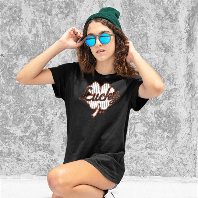 Breakingt Store Lucky Long Sleeve Tee Athlete Logos Breakingt Store Lucky T Shirt Athlete Logos