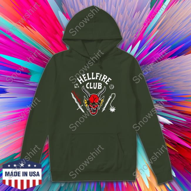 Official Stranger Things 4 Hellfire Club T-Shirt Tybarbied Stranger Things 4 Hellfire Club T-Shirt