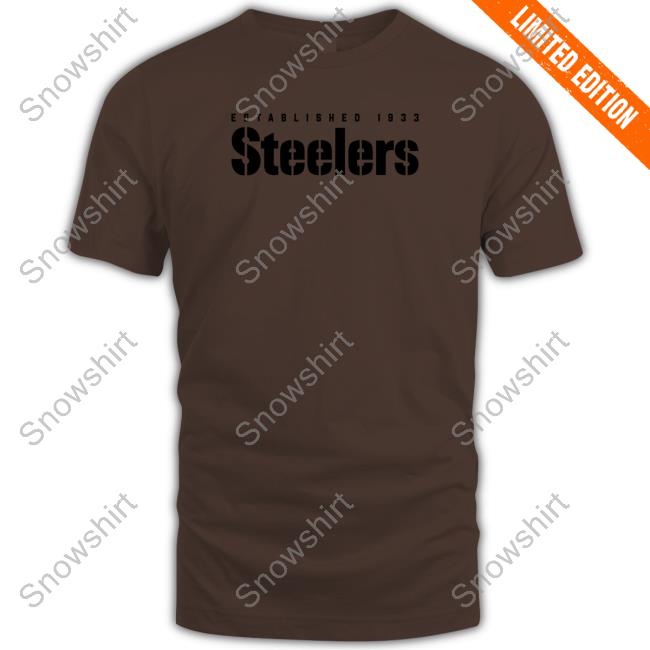 Official Pittsburgh Steelers Established 1933 Steelers T Shirts Official Pittsburgh Steelers Established 1933 Steelers Tee Shirt