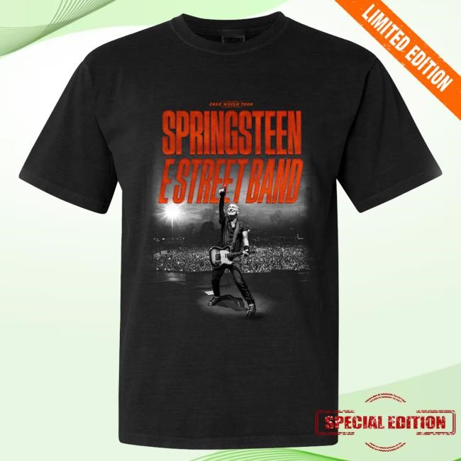 Officia Bruce Springsteen Merch Store Springsteen & The E-Street Band 2024 Tour Announcement Shirt
