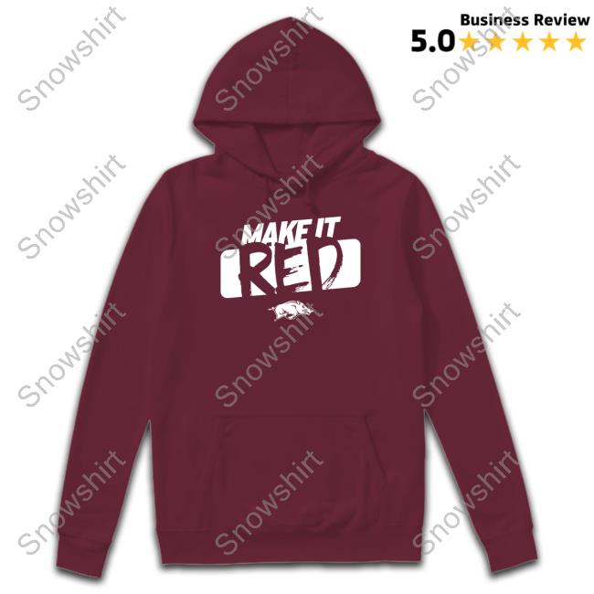 Arkansas Razorbacks Store Arkansas Razorbacks Make It Red T-Shirt