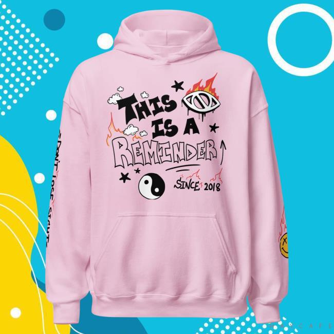 Official Itsjusta6 Merch Store Shop Itsjusta6 This is a Reminder Crewneck Light Pink