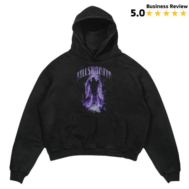 KillSMartyr Purple Angel Long Sleeve Hoodie