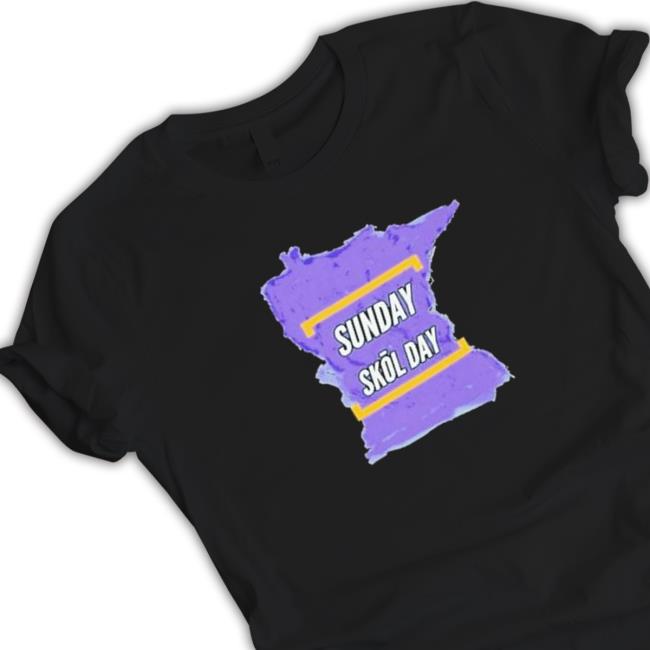 Minnesota Vikings Sunday Skol Day Hooded Sweatshirt Official Minnesota Vikings Sunday Skol Day Tee Shirt