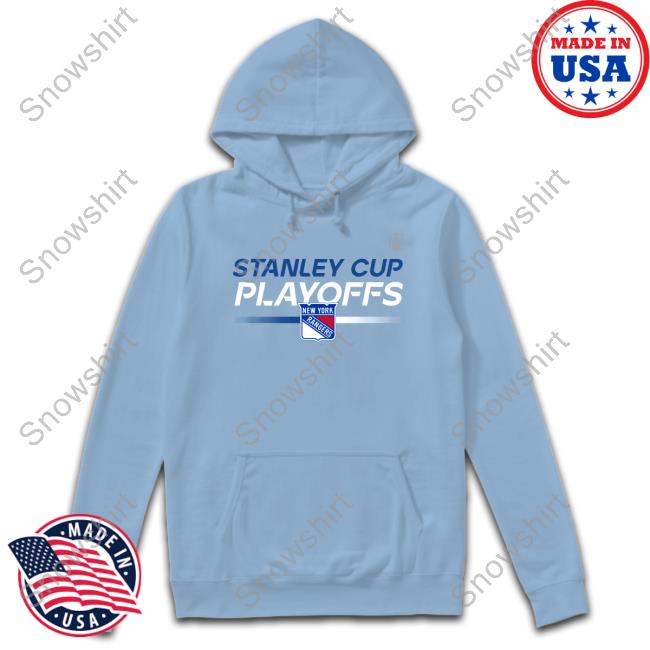 Rangers 22-23 Playoff Authentic Pro Prime Tech T-Shirt Madison Square Garden Shop New York Rangers 2023 Stanley Cup Playoffs Authentic Pro Prime Tech Hoodie