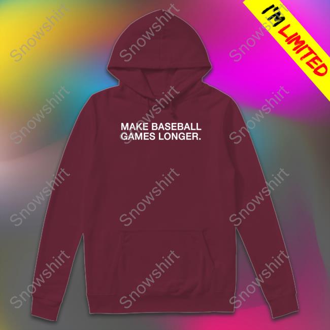 Official Obvious Shirts Merch Make Baseball Games Longer T-Shirt Official Make Baseball Games Longer Tee