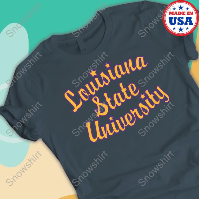 Official Homefield Apparel Retro Louisiana State University Script Cap Homefield Apparel Shop Louisiana State University Tee Shirt