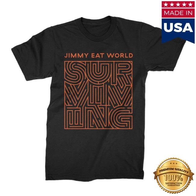 Official Jimmy Eat World Apparel Store Surviving Short Sleeve Tee (Black) – Jimmy Eat World