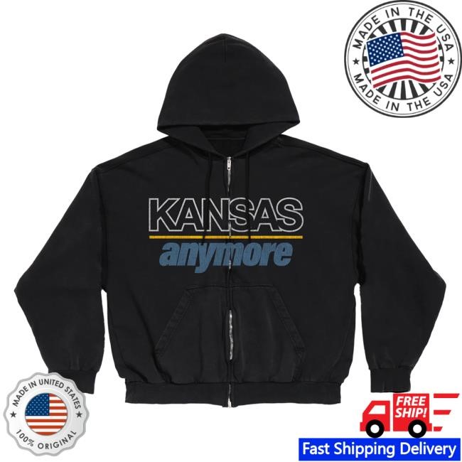 Kansas Anymore Zip Up Hoodie - Role Model Official Store