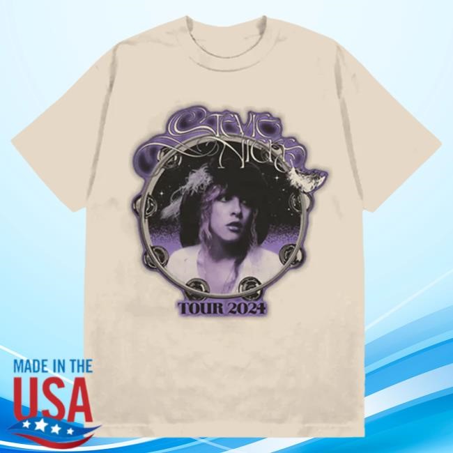Official Stevie Nicks Merch Store Shop Stevie Nicks Tour 2024 Popover Shirt - Tan