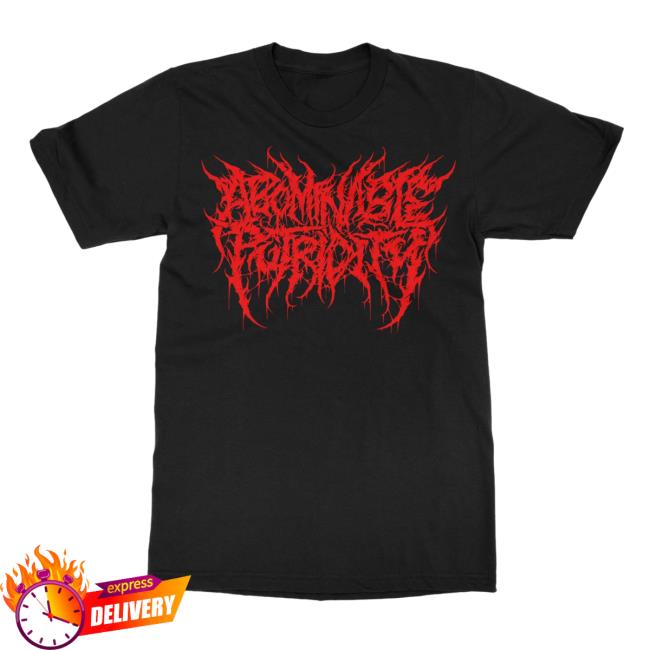 Official Indie Merch Store Shop Abominable Putridity "Entrenched Cosmic Brutality" Popover Shirt Black/Red Indiemerchstore