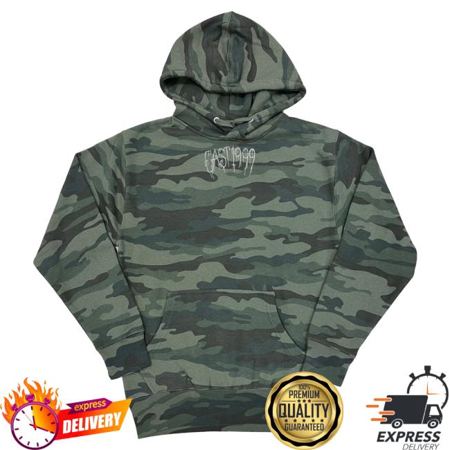 Official Merch Bar Store Bone Thugs-N-Harmony East 1999 Camo Popover Sweatshirt MerchBar BoneThugsnHarmony Apparel Clothing Shop