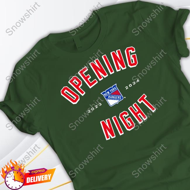 Official Opening Night 2023 2024 T-Shirt Official Opening Night 2023 2024 New York Rangers Shirt